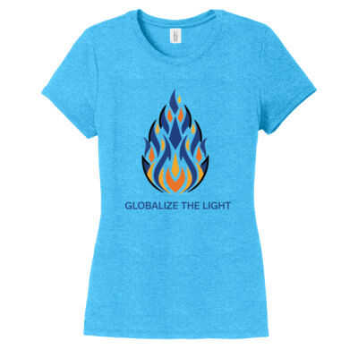 Women's Tee, Blue and Yellow Design Thumbnail